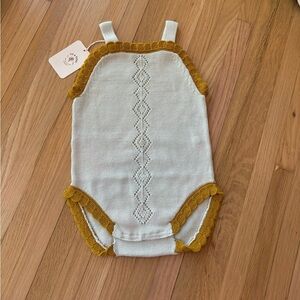 Fin & Vince Knit Scallop Onesie